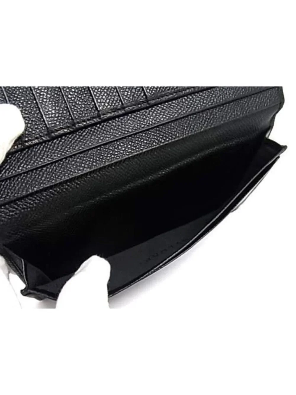 Bvlgari Wallet Classico Black Gray Leather Billfold